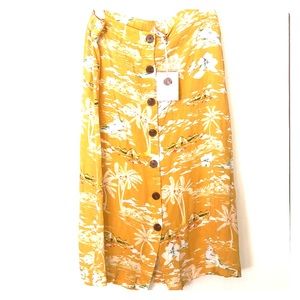 Lauren Conrad Oahu Sunrise Midi Skirt